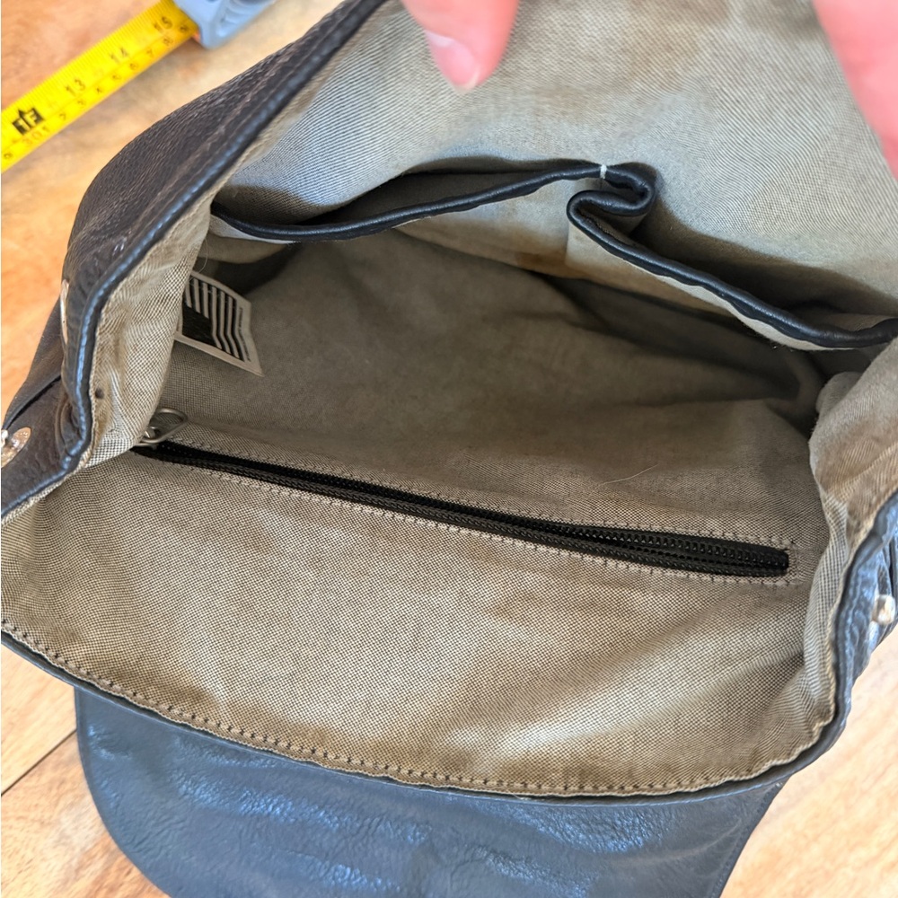 Black Leather Backpack - image 4